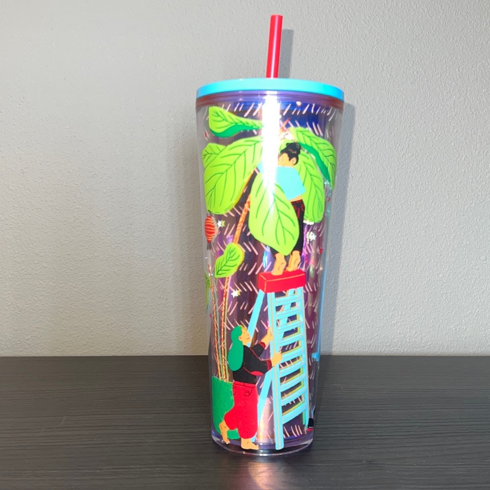 Starbucks 2024 Monyee Chau Artist Edition Home Scene/Plant Tumbler 24 OZ